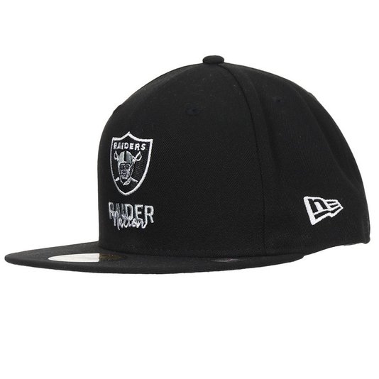 Boné New Era 59fifty Nfl Las Vegas Raiders Back To School Preto