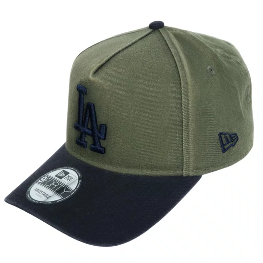 Boné New Era 940 A-Frame Los Angeles Dodgers Verde/Azul Marinho