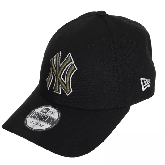 Boné New Era 940 Q425 New York Yankees Preto/Verde