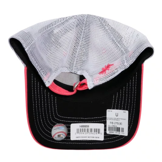 Boné New Era 940tr Resort New York Yankees Rosa/Branco