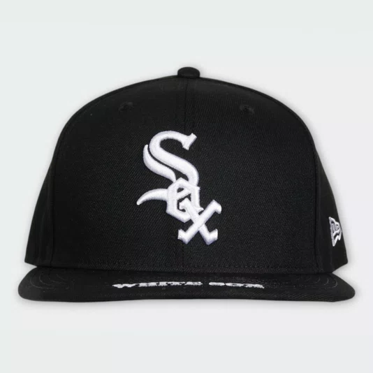 Boné New Era 950 Visor Chicago White Sox Preto