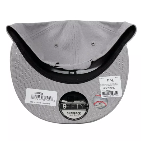 Boné New Era 950 Visor Los Angeles Dodgers Cinza