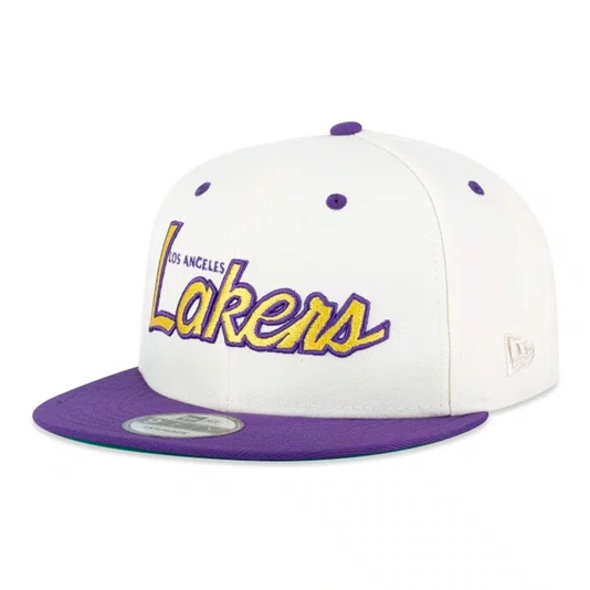 Boné New Era 9fifty Nba Los Angeles Lakers Fanpage Off White