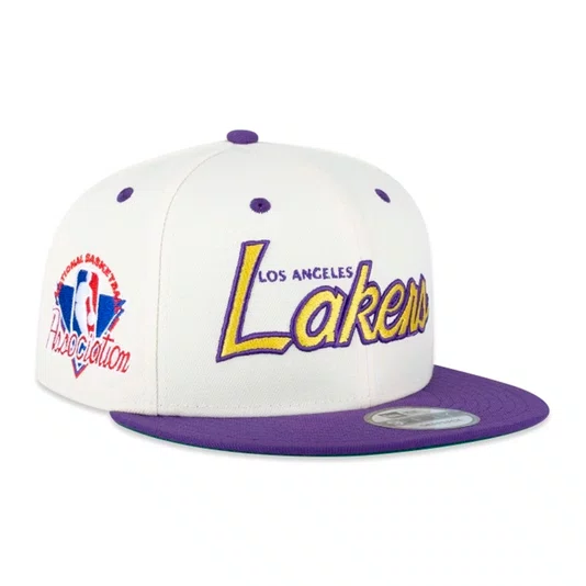 Boné New Era 9fifty Nba Los Angeles Lakers Fanpage Off White