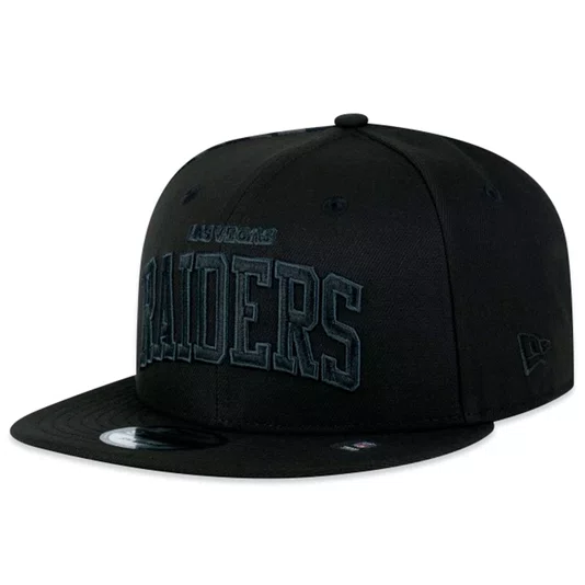 Boné New Era 9fifty Nfl Las Vegas Raiders Back To Black Preto