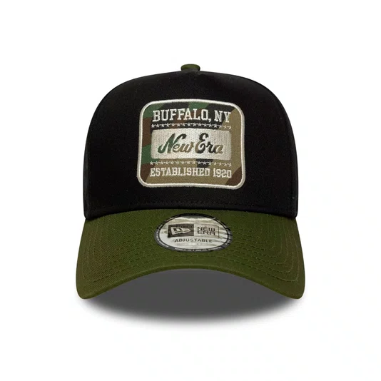 Boné New Era 9forty A-Frame New Era Booking Program Preto/Verde