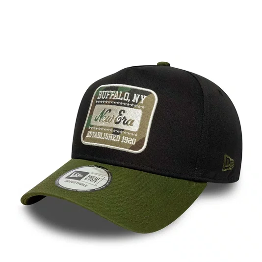 Boné New Era 9forty A-Frame New Era Booking Program Preto/Verde