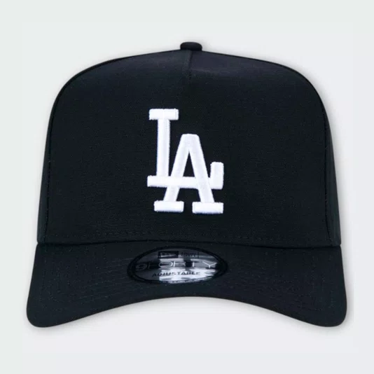 Boné New Era 9Forty A-Frame Snapback Mlb Los Angeles Dodgers Preto