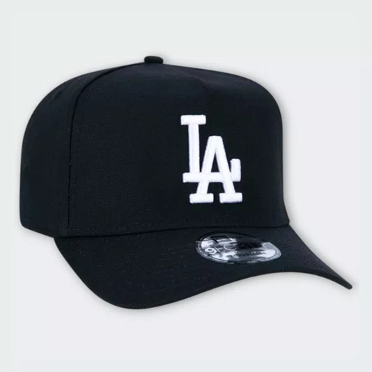 Boné New Era 9Forty A-Frame Snapback Mlb Los Angeles Dodgers Preto