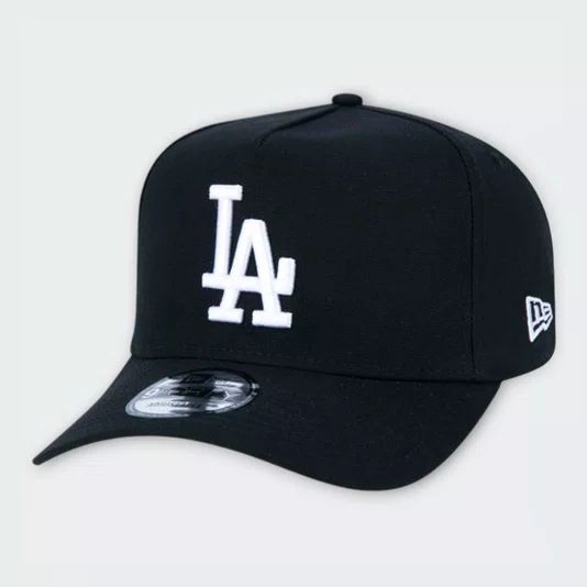 Boné New Era 9Forty A-Frame Snapback Mlb Los Angeles Dodgers Preto