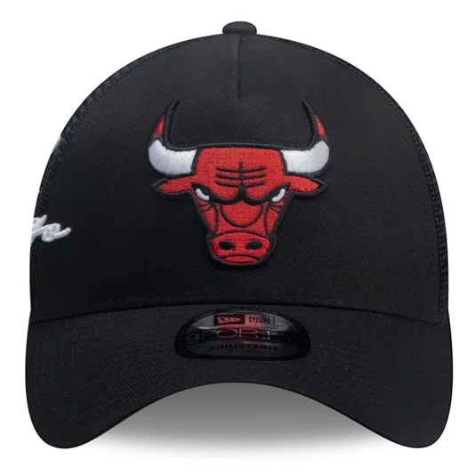 Boné New Era 9forty A-Frame Trucker Chicago Bulls Nba Preto
