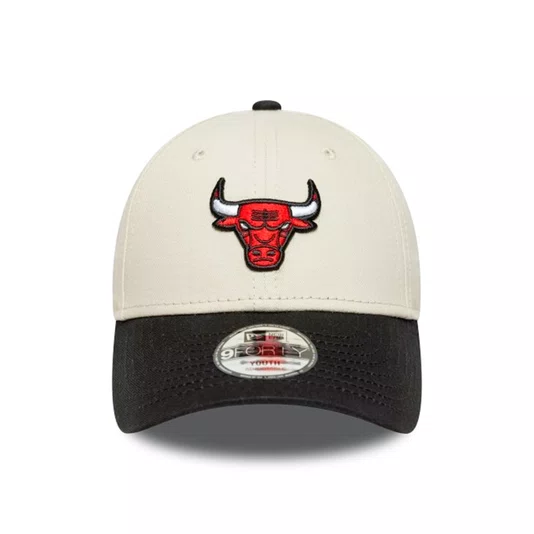 Boné New Era 9forty Chicago Bulls Nba Infantil Bege/Preto