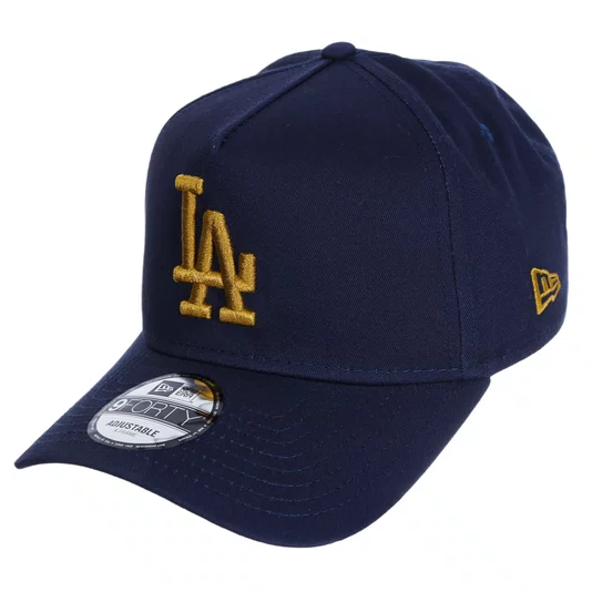 Boné New Era 9Forty Los Angeles Dodgers World Series Azul Marinho