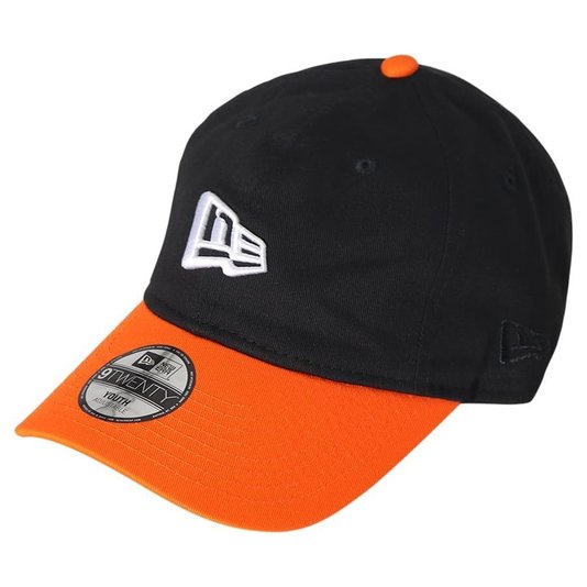 Boné New Era 9twenty Flag Frontal Juvenil Preto/Laranja