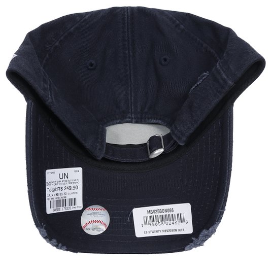 Boné New Era 9twenty Mlb New York Yankees Destroyed Feminino Azul Marinho