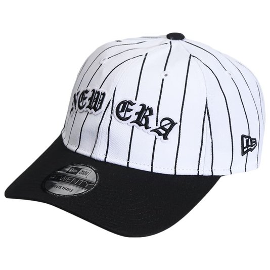 Boné New Era 9twenty Street Black Stripline Branco/Preto