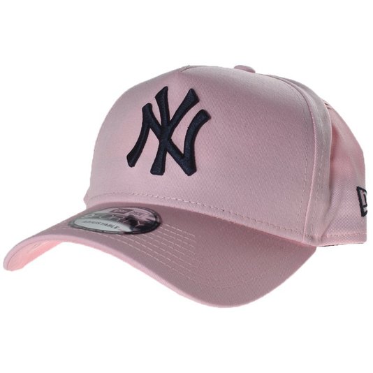 Boné New Era Aba Curva Clássico NY Rosa Claro