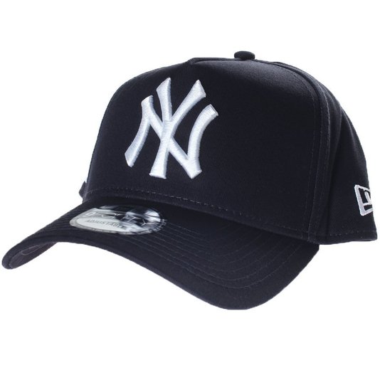 Boné New Era Aba Curva New York NY Clássico Azul Marinho
