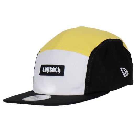Boné New Era Camper Layback Blk Preto/Amarelo/Branco