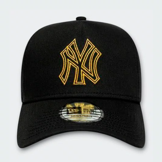 Boné New Era Metallic Outline Eframe New York Yankees Preto