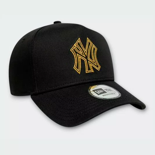 Boné New Era Metallic Outline Eframe New York Yankees Preto