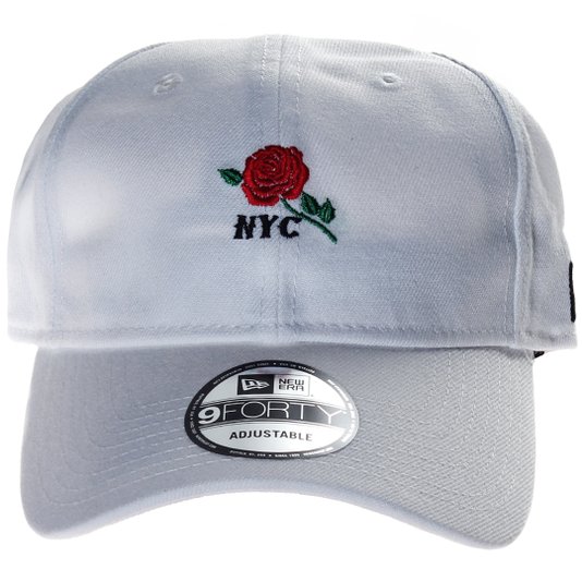 Boné New Era NYC Rose Branco