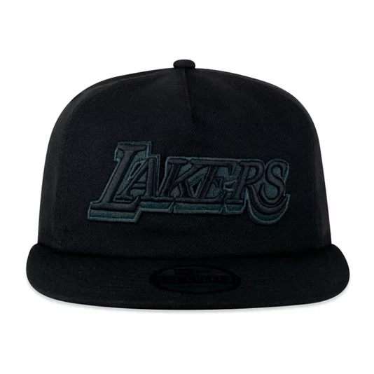 Boné New Era The Golfer Nba Los Angeles Lakers Back To Black Preto