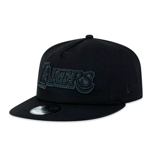 Boné New Era The Golfer Nba Los Angeles Lakers Back To Black Preto