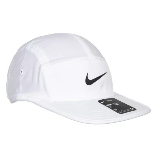 Boné Nike Dry Fit Fly Running Branco