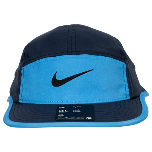 Boné Nike Five Panel Dry Fit Fly Azul/Azul Marinho