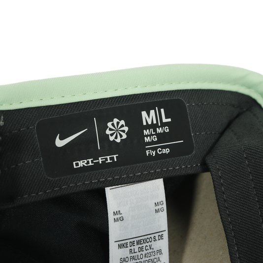 Boné Nike Five Panel Dry Fit Fly Preto/Cinza/Verde