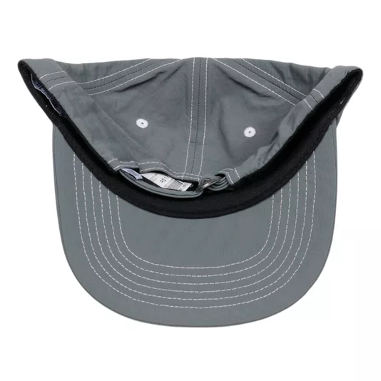 Boné Plano C. 6-Panel Cinza