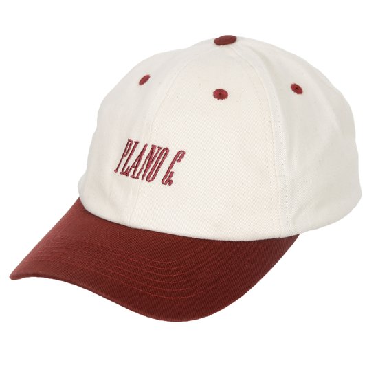 Boné Plano C. Polo Hat Strapback Logo Off White/Bordo
