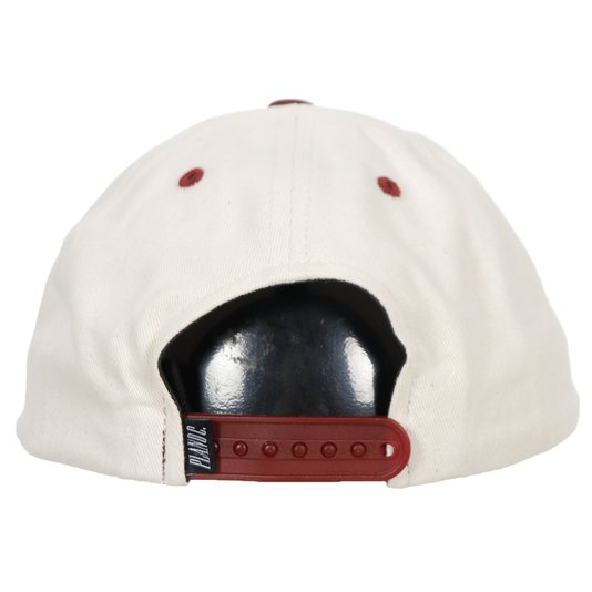 Boné Plano C. Polo Hat Strapback Logo Off White/Bordo