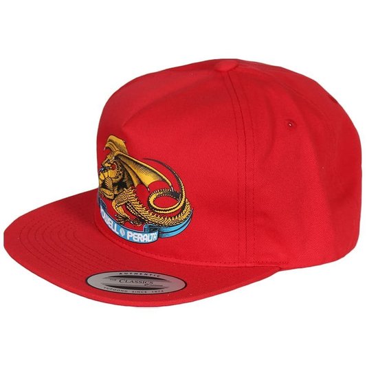 Boné Powell Peralta Oval Dragon Snapback Vermelho