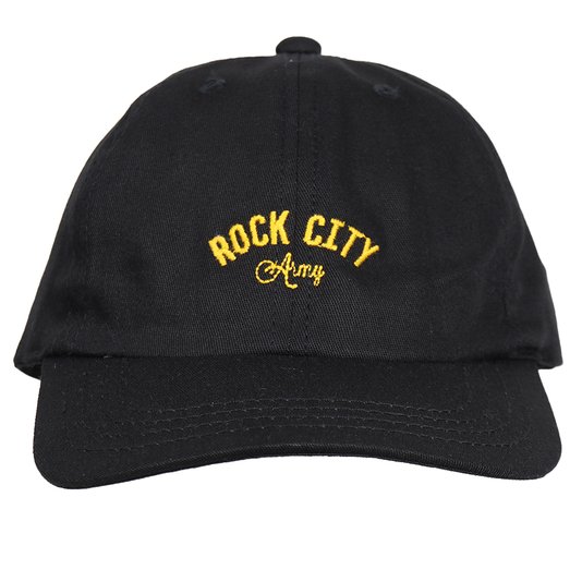 Boné Rock City Army Dat Hat Preto/Amarelo