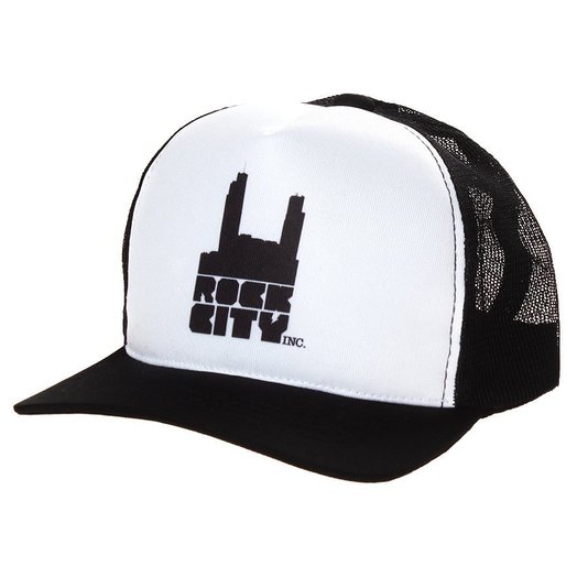 Boné Rock City Logo Tradicional 2 Preto/Branco
