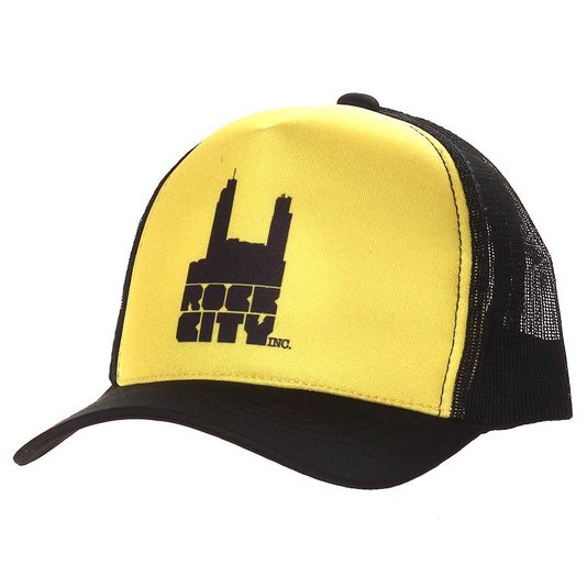 Boné Rock City Logo Tradicional Amarelo/Preto