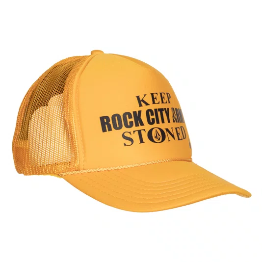 Boné Rock City X Volcom Keep Stoned Amarelo