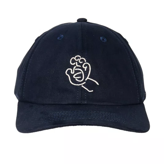 Boné Santa Cruz Dad Hat Contour Hand Azul Marinho