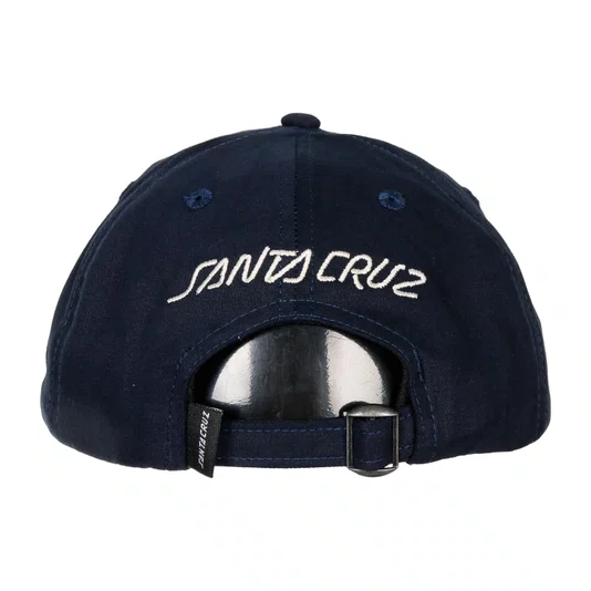 Boné Santa Cruz Dad Hat Contour Hand Azul Marinho