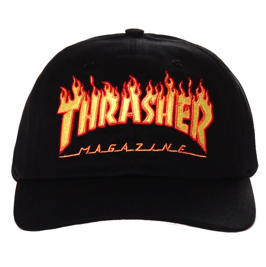 Boné Thrasher Magazine Dad Hat Logo Flame