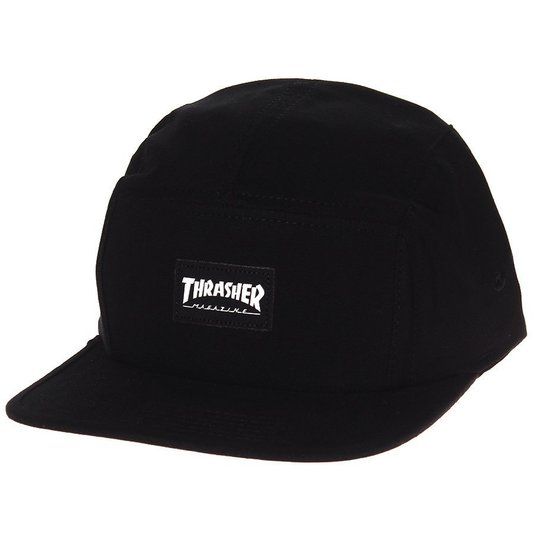 Boné Thrasher Magazine Five Panel Logo Mag Preto 