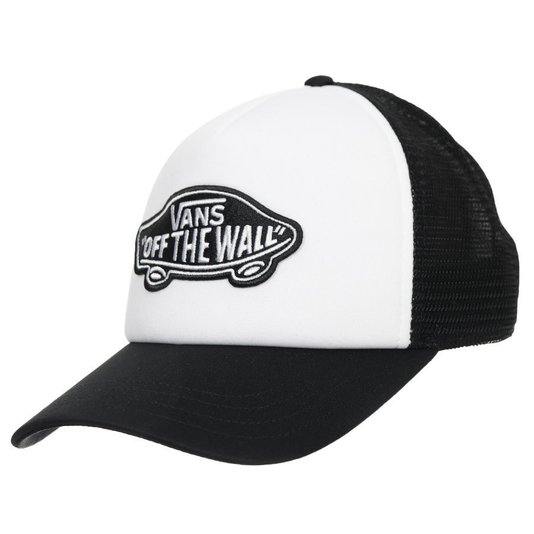 Boné Vans Classic Patch Curved Bill Trucker Preto/Branco