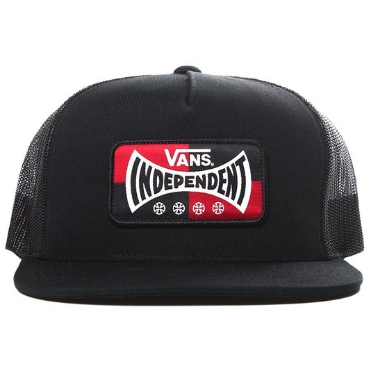 Boné Vans X Independent Trucker Preto Boné Vans X Independent Trucker Preto