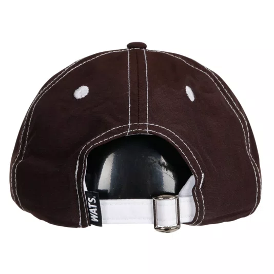 Boné Wats Five Panel Pesponto Marrom