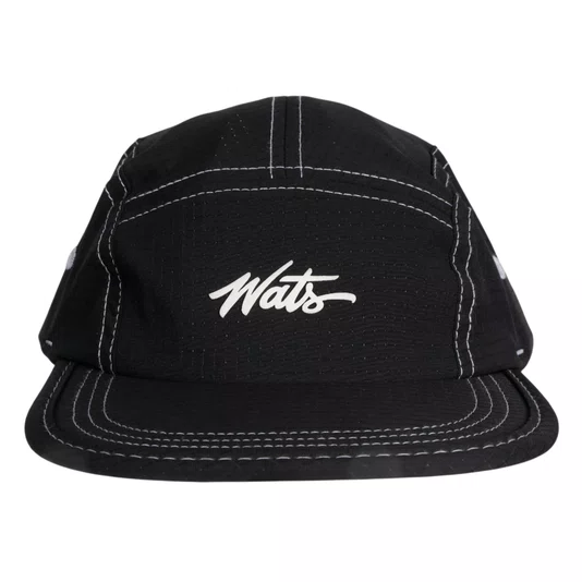 Boné Wats Five Panel Pesponto Preto