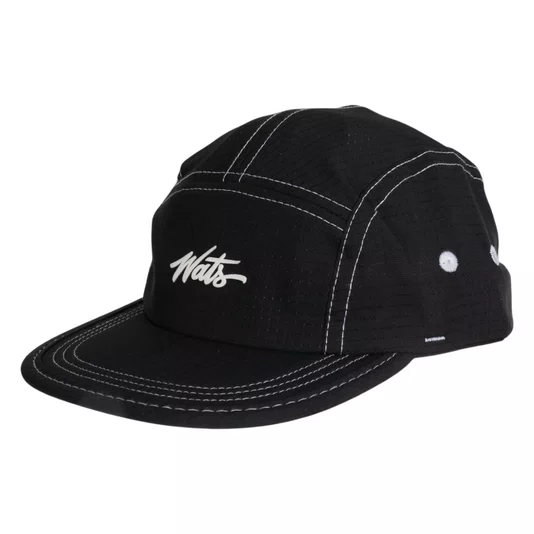 Boné Wats Five Panel Pesponto Preto