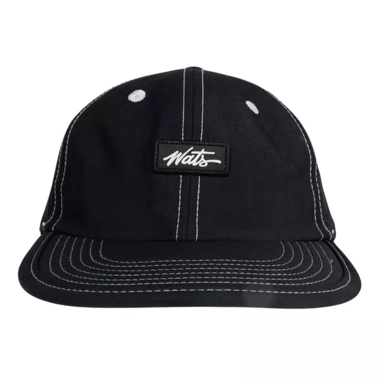 Boné Wats Six Panel Pesponto Tag Preto