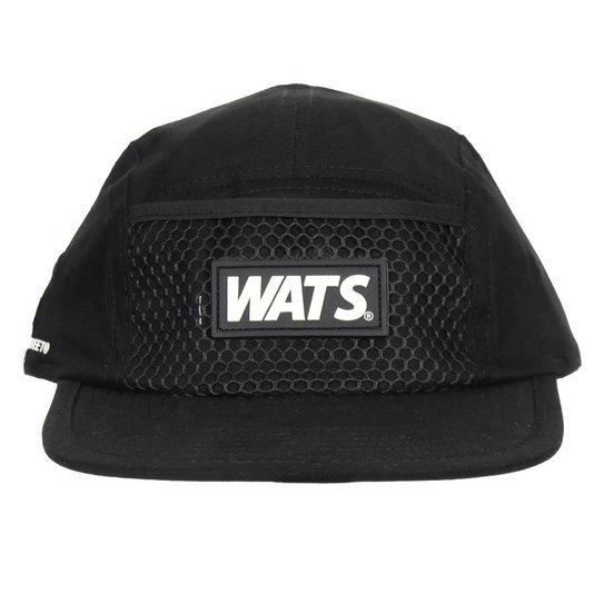 Boné Wats Tela Frontal Five Panel Preto